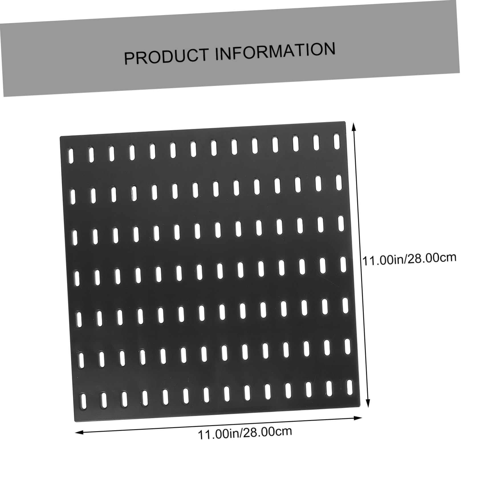 PRETYZOOM Pegboard Wall Organizer 2 Baskets 11x11in Storage Rack for Kitchen Garage Bathroom