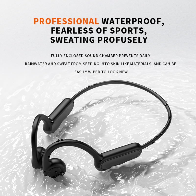 FYFIT Bone Conduction Headphones, Open Ear Wireless Bluetooth 5.4 Sports Headset with ENC Calling, IPX5 Waterproof, 25g Lightweight, Type-C Fast Charging for Running, Gym & Cycling - Image 3
