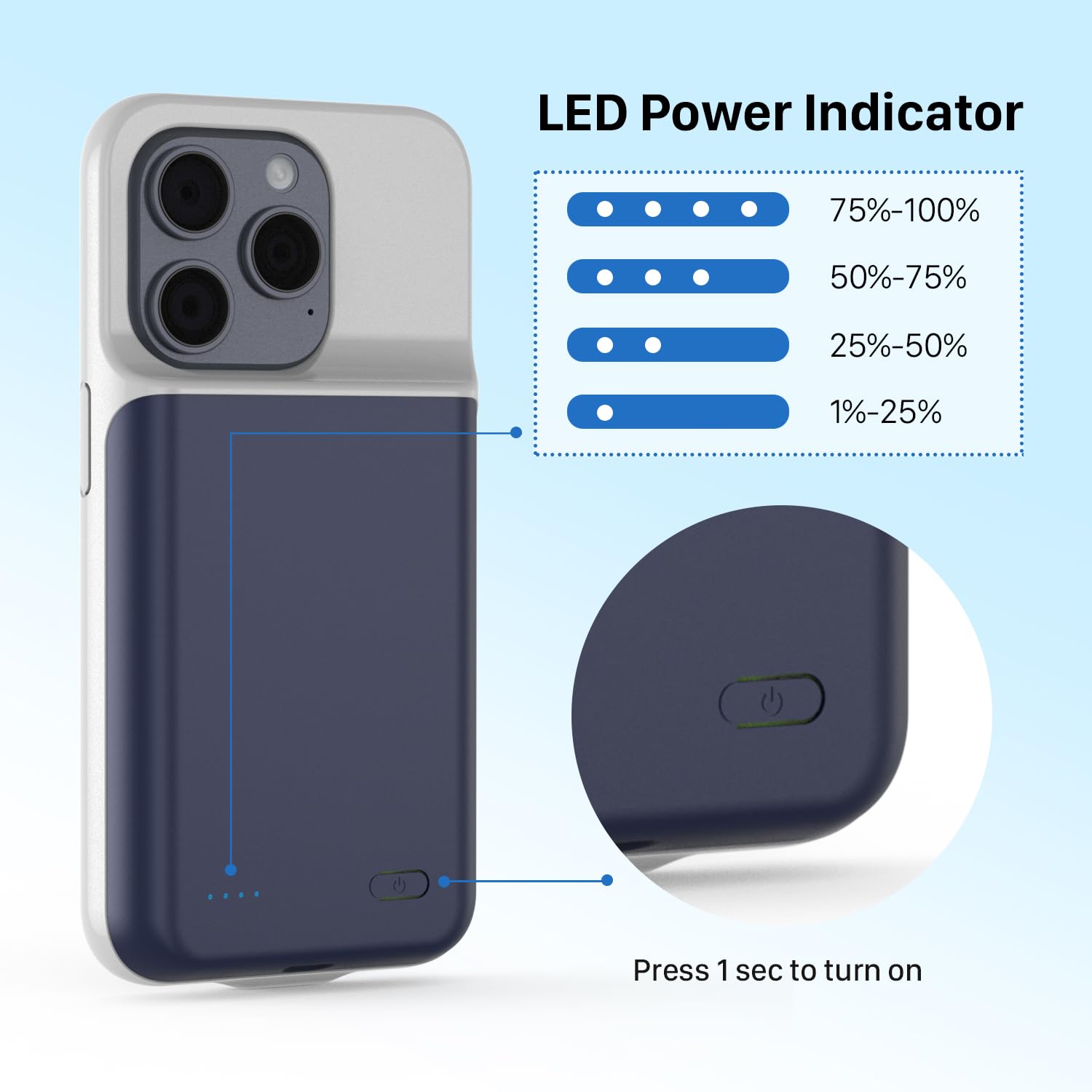 TQTHL Coque Batterie 6800mAh Pour IPhone 15 Pro Max – Chargeur Intégré Et Protection 360 TQTHL Coque Batterie 6800mAh Pour IPhone 15 Pro Max – Chargeur Intégré Et Protection 360