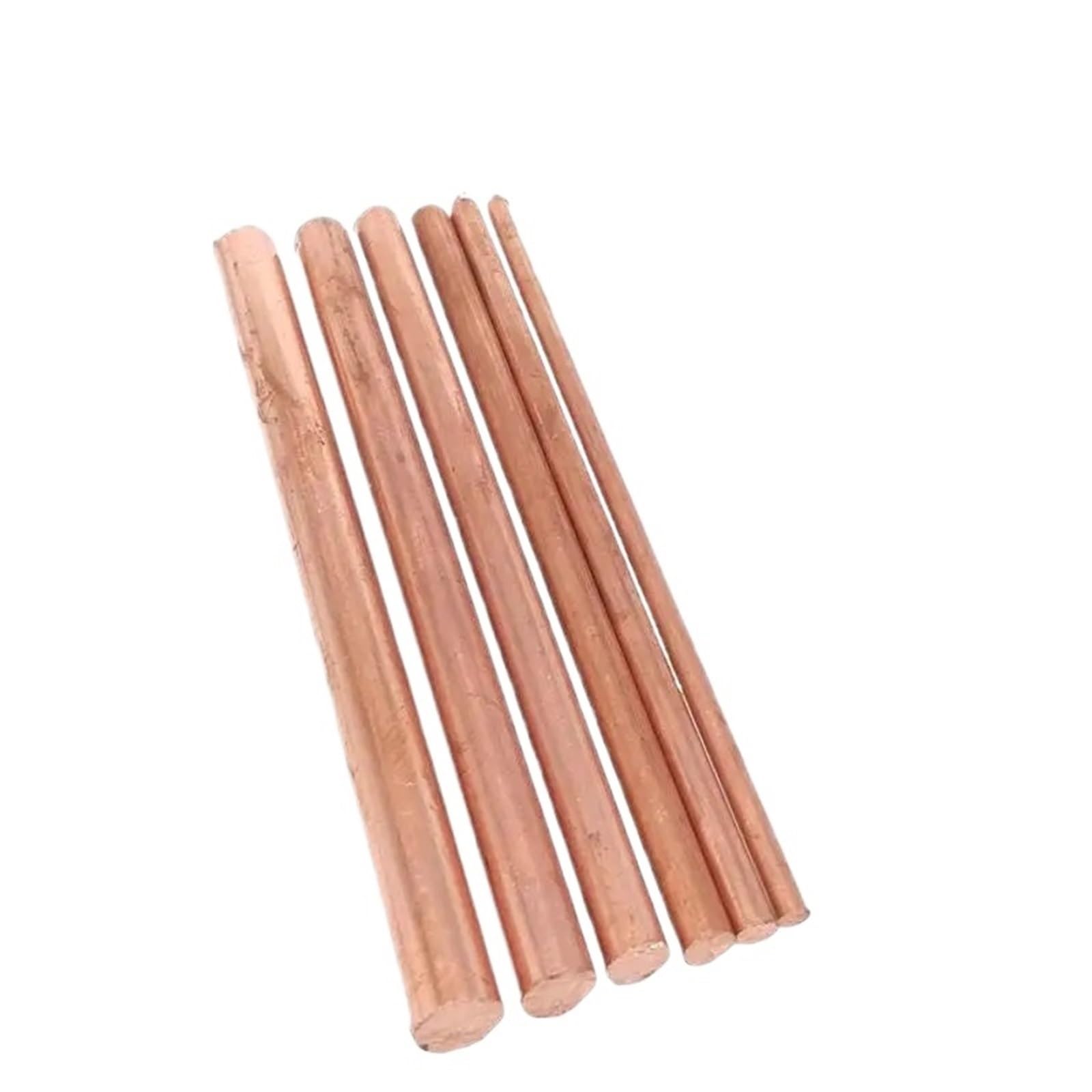 Kupferstab 1–5 Stück Kupfer-Rundstäbe, 50–300 mm lange blanke Kupfermetallstäbe, Kupferstangen-Drehstangen, geeignet for Metallhandwerk(1pcs-20X100mm)