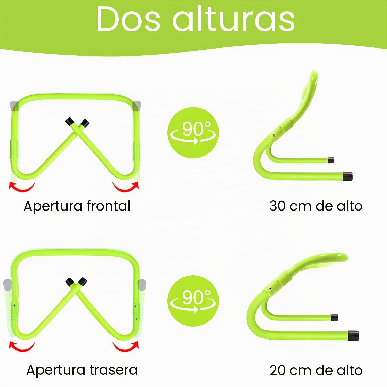 LZQ Valla de coordinación de fútbol, obstáculos de entrenamiento de altura ajustable, 6 unidades