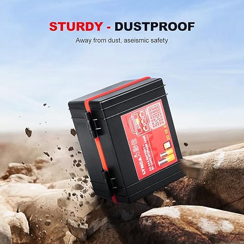 Miniatura 7 de LYNCA Caja de almacenamiento organizadora de batería dura y soporte para tarjetas SD con capacidad para 20 fundas de batería 18650, con probador de