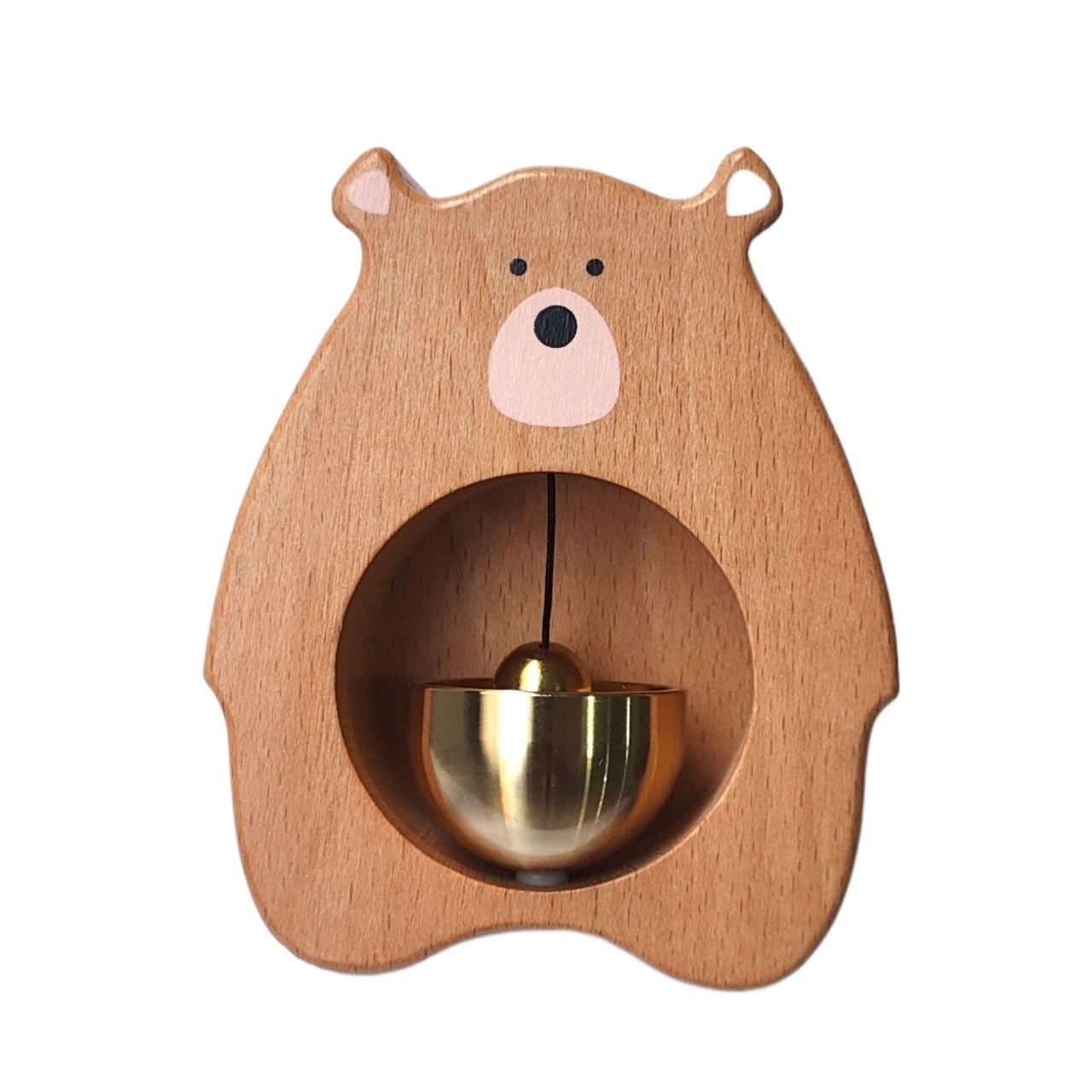 Ilumos Beech Korean Style Wooden Door Bell Decor - Chinese And Walnut Wind Chime For Housewarming Gifts(Beech)
