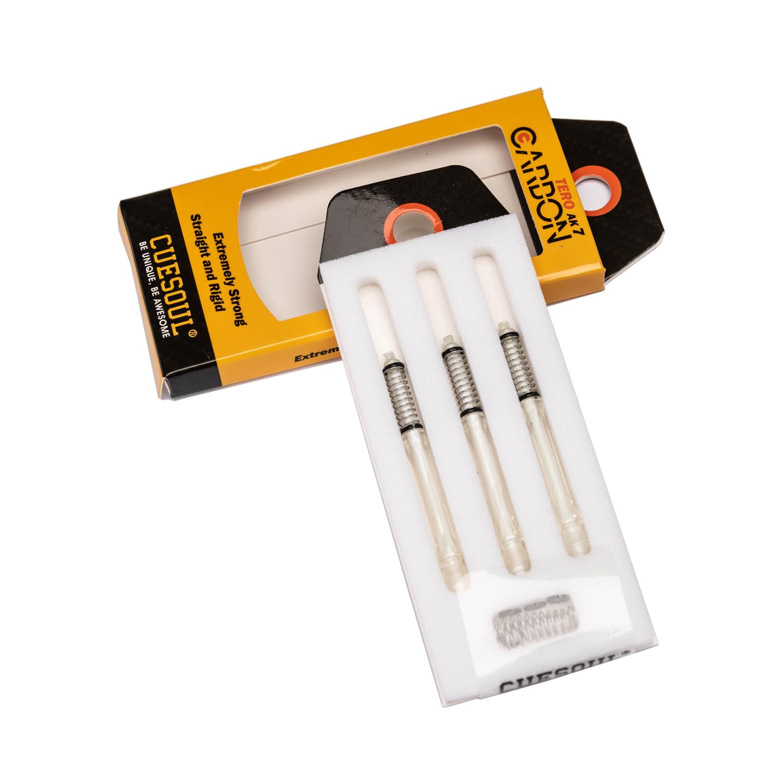 CUESOUL TERO AK7 Carbon Dart Shafts/Stem,Slim,Built-in Spring Telescopic,Set of 3 pcs