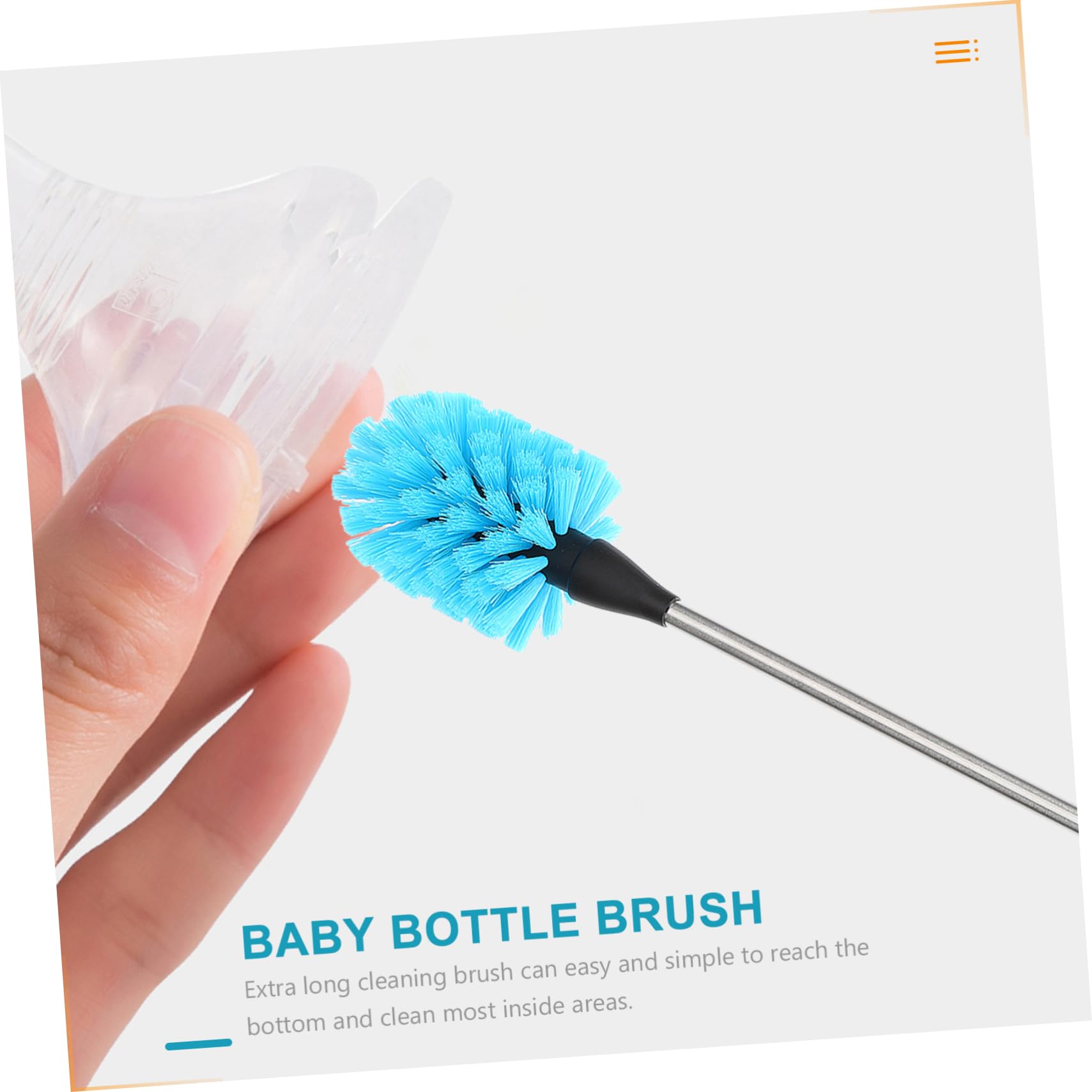 ibasenice 4pezzi Spazzola Per La Pulizia Di Bottiglie e Tazze Spazzola Lunga Per Lavaggio Perfetta Per Bottiglie e Biberon Design Ergonomico e Resistente Utensile Essenziale Per La Cucina