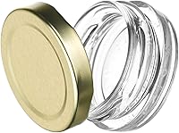 Vista 4 de Mini tarros de vidrio pequeños con tapas de hojalata – 0.5 oz (paquete de 24) – Tarros de almacenamiento vacíos multiusos