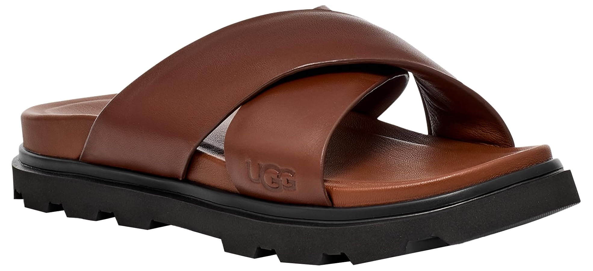【UGG】Capitola Cross Sandals レザー クロス サンダル 快適 Amazon.com | UGG Men's Capitola Cross Slide Sandal, Cognac