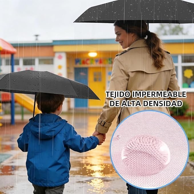 Image of Zemic Umbrella, UV Big Size Umbrella for Sun Protection Rain Windproof Strong Large 3 Fold For Men Women Kids Boys Girls Perfect & Stylish Windproof & Compact''