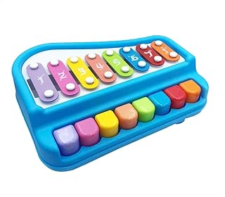 لعبة اكسيليفون على شكل بيانو من ميلانو MX007 - ازرق، خامات متعددة