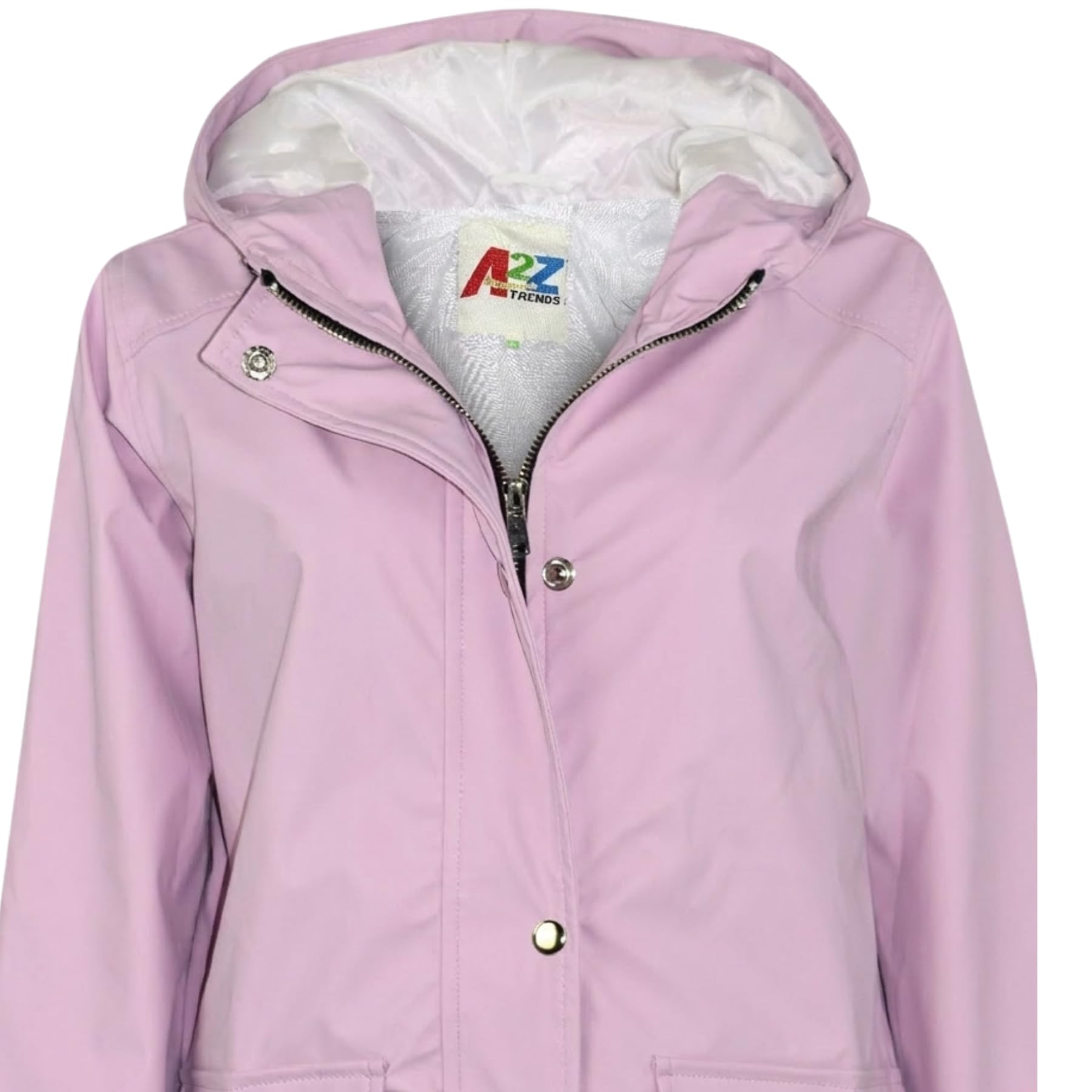 A2Z 4 Kids PU Raincoat Veste Coupe-Vent Étanche Parka Capuche Manteau Pour Filles Et Garçons Âge 5-13 Ans