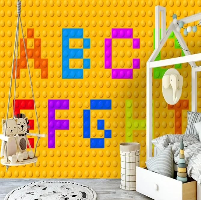 Chambre d'enfants de chevet fond décoratif photo 3D moderne dessin animé