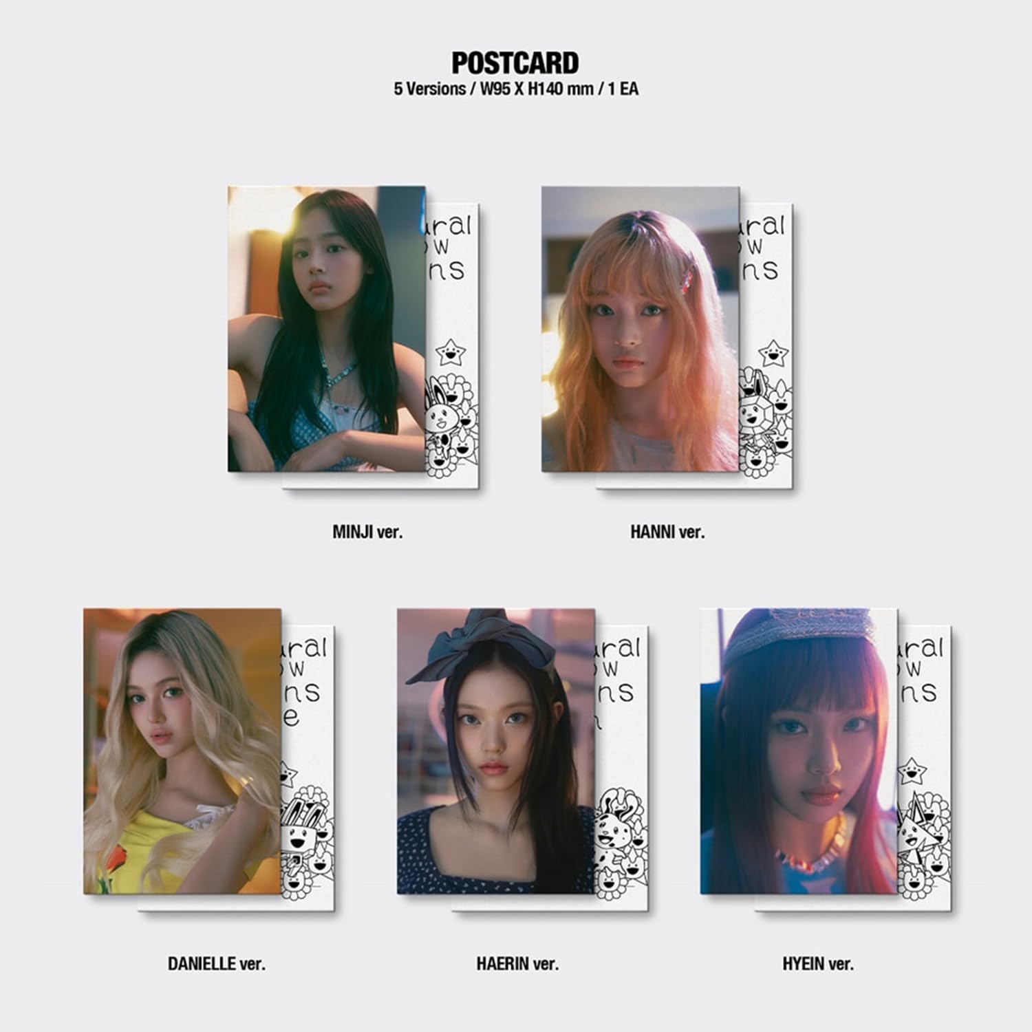 NewJeans - [Supernatural] (NJ X MURAKAMI Cross Bag ver. - Random Ver.) Cross Bag Photocards + 3 Extra Photocards