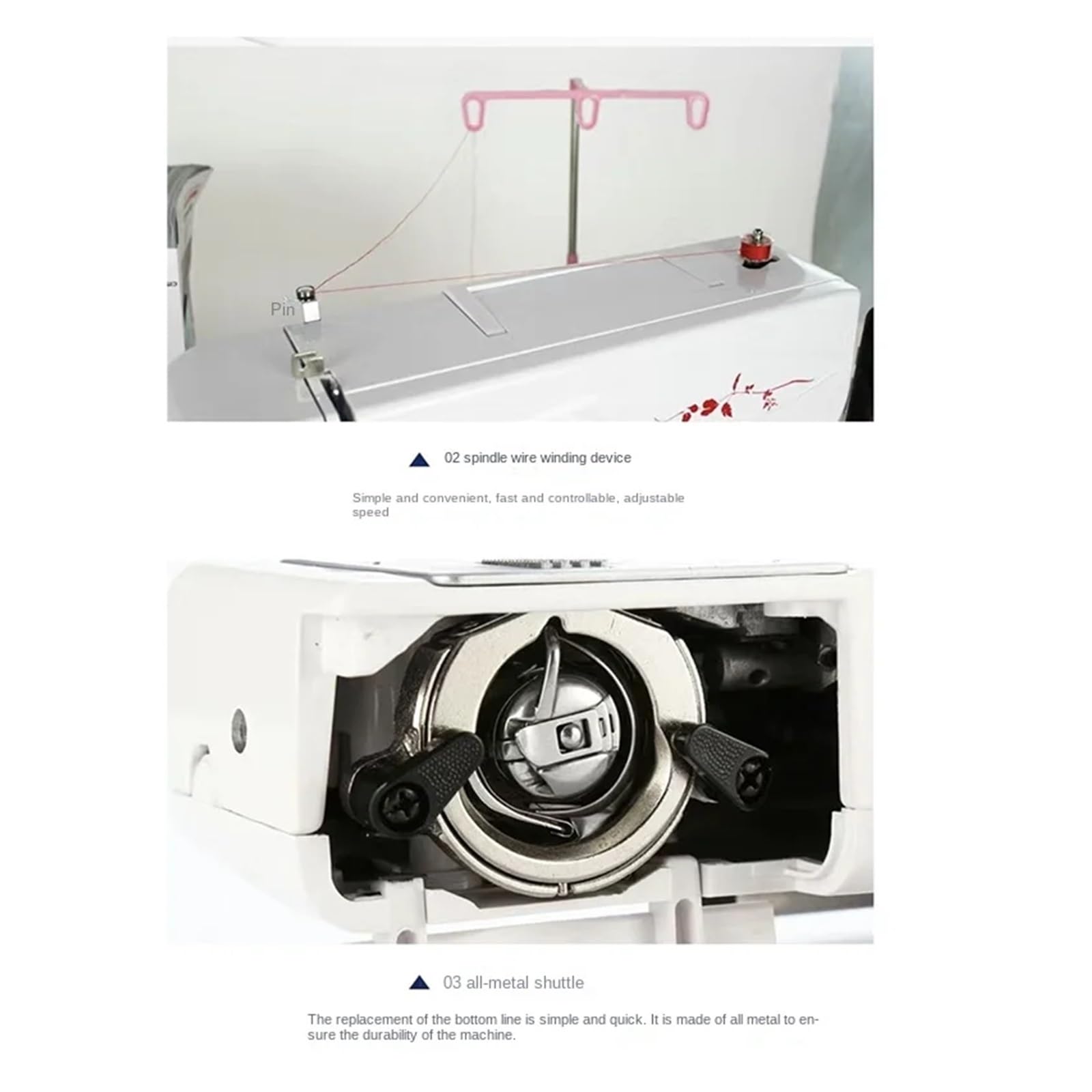 Máquina De Bordado Automática Por Ordenador Mrs300A, Máquina De Coser Pequeña For Bordado Comercial Doméstico, Máquina De Bordado Automático FáCil De Usar