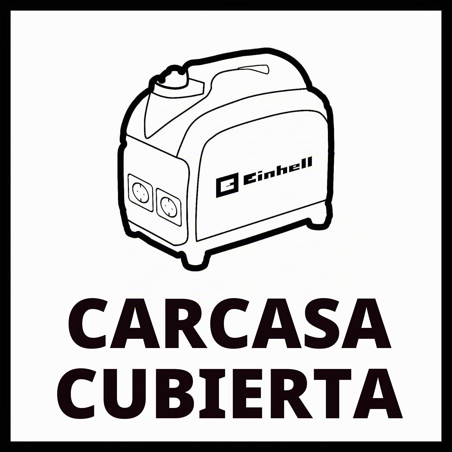 Einhell Generador eléctrico (gasolina) TC-IG 2000 (1.800 W potencia continua, tecnología inverter, motor de accionamiento de 4 tiempos con bajas emisiones, 2 enchufes de 230 V/50 Hz, 2 conexiones USB)