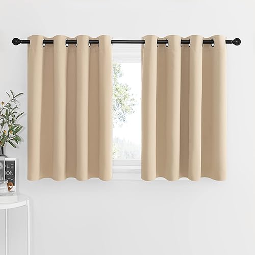 Miniatura 171 de NICETOWN Cortinas Opacas para Ventana de Guardería - Tratamiento de Ventana con Parte Superior de Ojales, Paneles de Cortinas Opacas (Verde Biscotti