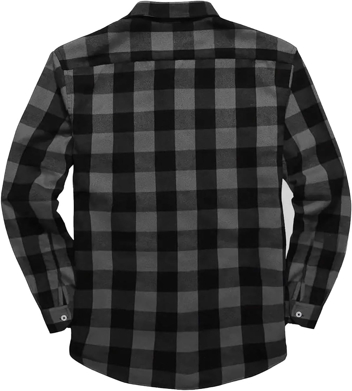 Mens Plaid Long Sleeve Shirts Casual Athletic Golf Tops | Three Button Placket, Turn Down Collar, Smooth Jersey Blend, Slim Fit Shirts, Everyday Business Casual