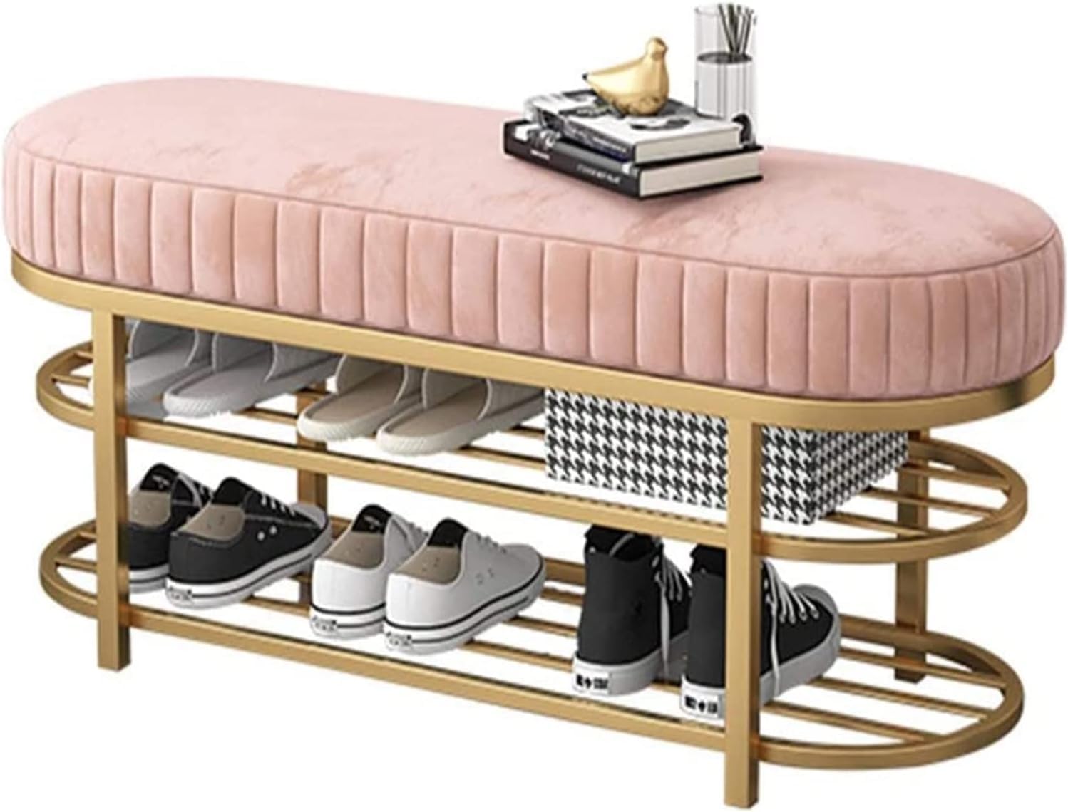 Tabouret à langer meuble à chaussures pour entrée ordonnée
