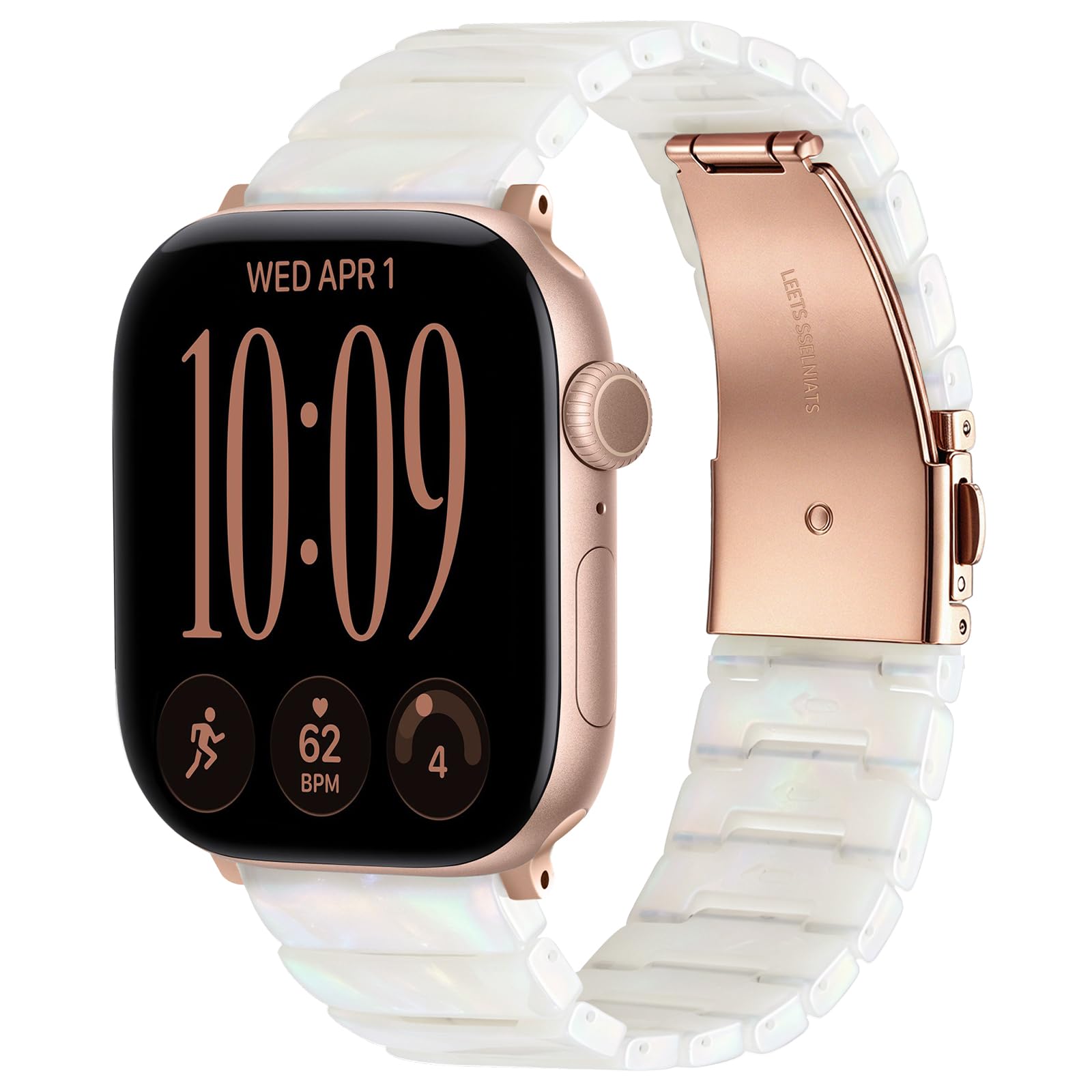 wutwuk Resin Armband für Apple Watch 42mm 41mm 40mm 38mm Damen Herren | Federleicht & Angenehm, Elegant & Vielseitig. Stilvolles Resin-Armband Kompatibel mit iWatch SE Series 12/11/10/9/8/7/6/5/4