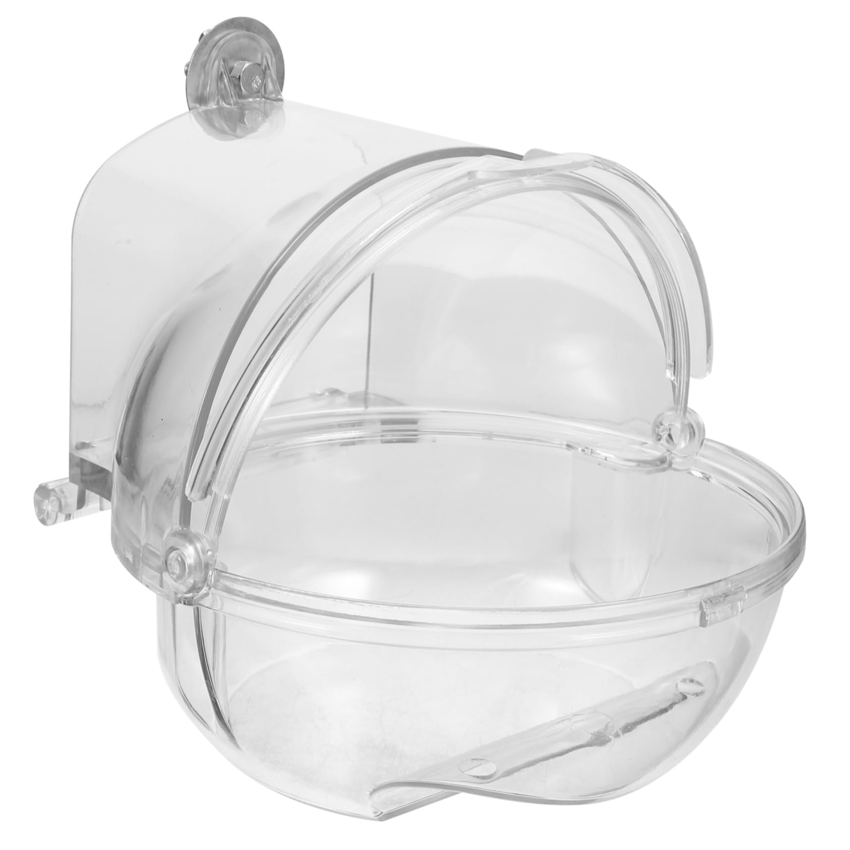 POPETPOP 3 Pezzi Vasca da Bagno Sospesa per Uccelli Pappagallo Bagno per Uccelli per Gabbia Riutilizzabile Plastica Sicura Divertimento Bagno