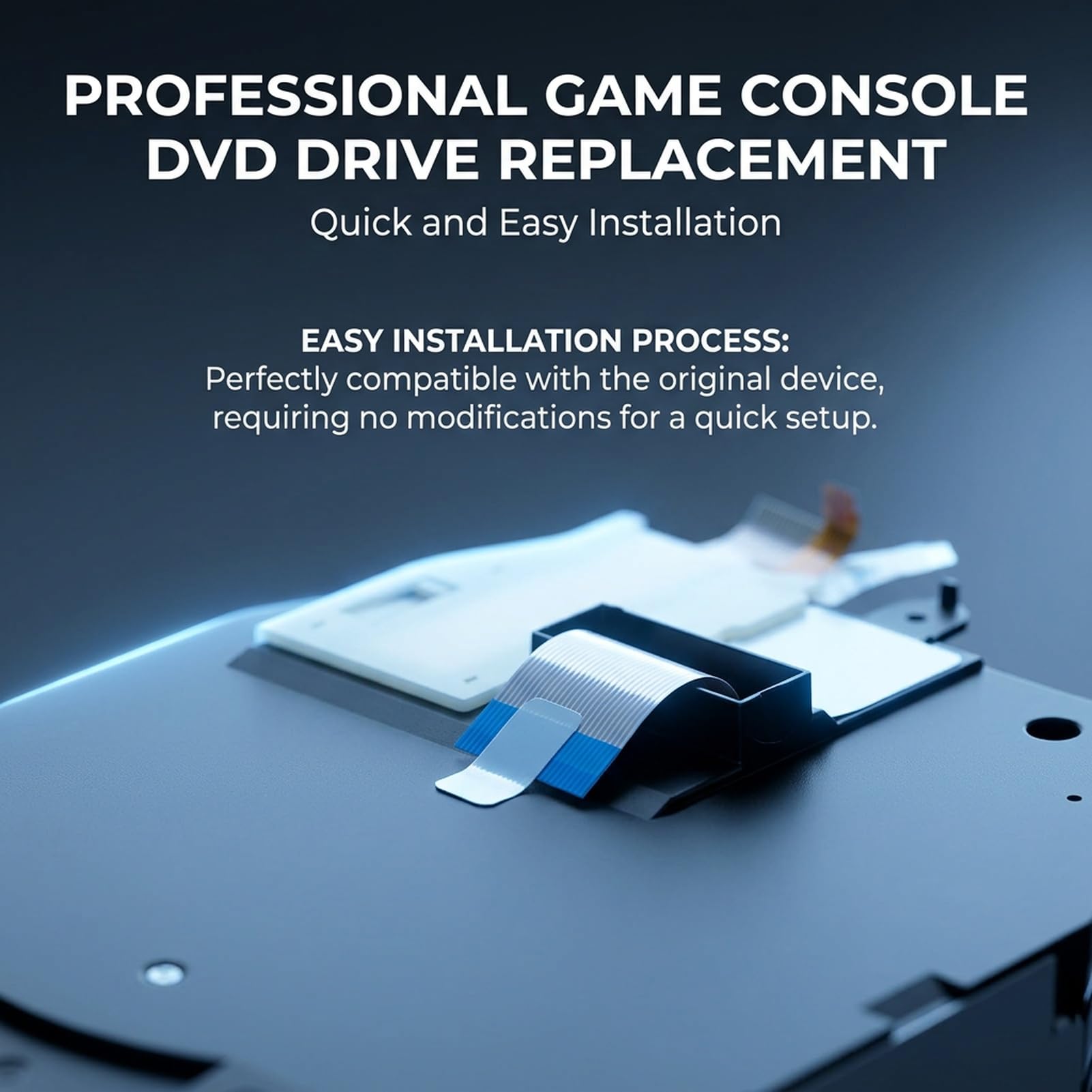 PS3 Slim 3000 DVD Drive, 450EAA Sostituzione DVD Assemblaggio DVD per console di gioco, parte di riparazione essenziale.