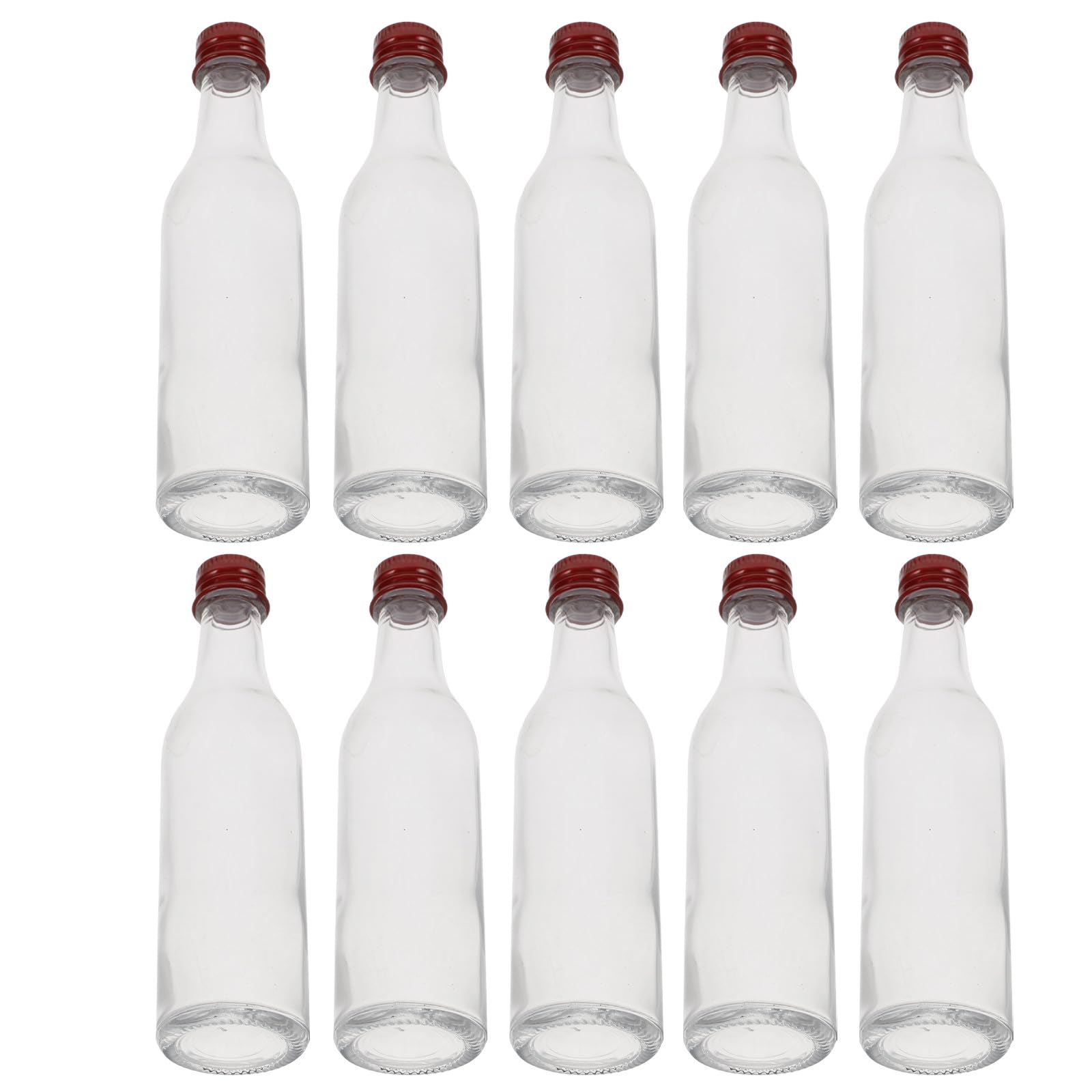 Bouteilles en verre transparent de 50ml avec bouchons pour organiser les petits espaces