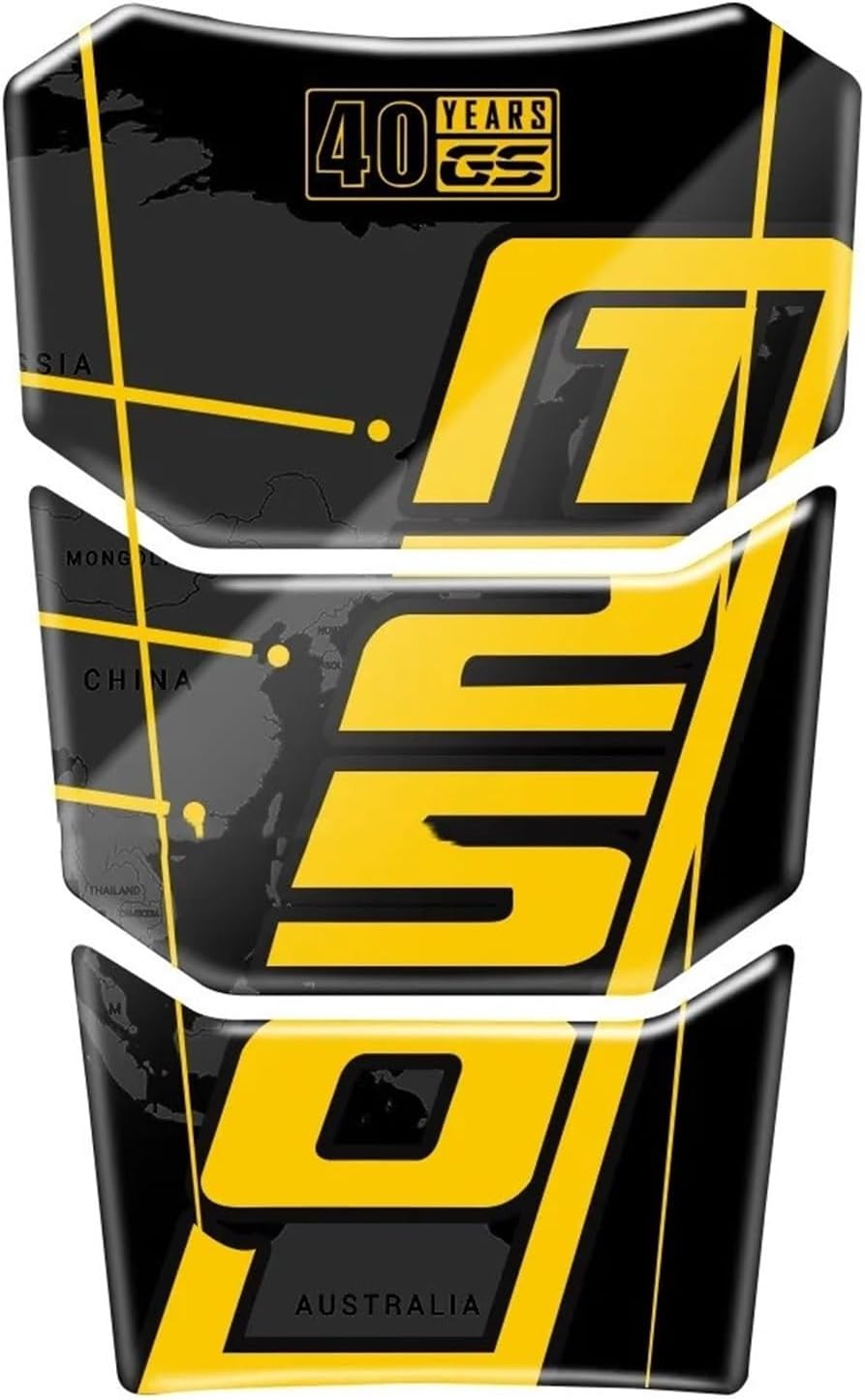Fuel Tank Sticker for BM&W Motorrad R1250GS Adventure 2019-2022 3D Resin Motorcycle Tank Pad Sticker 40 Years GS