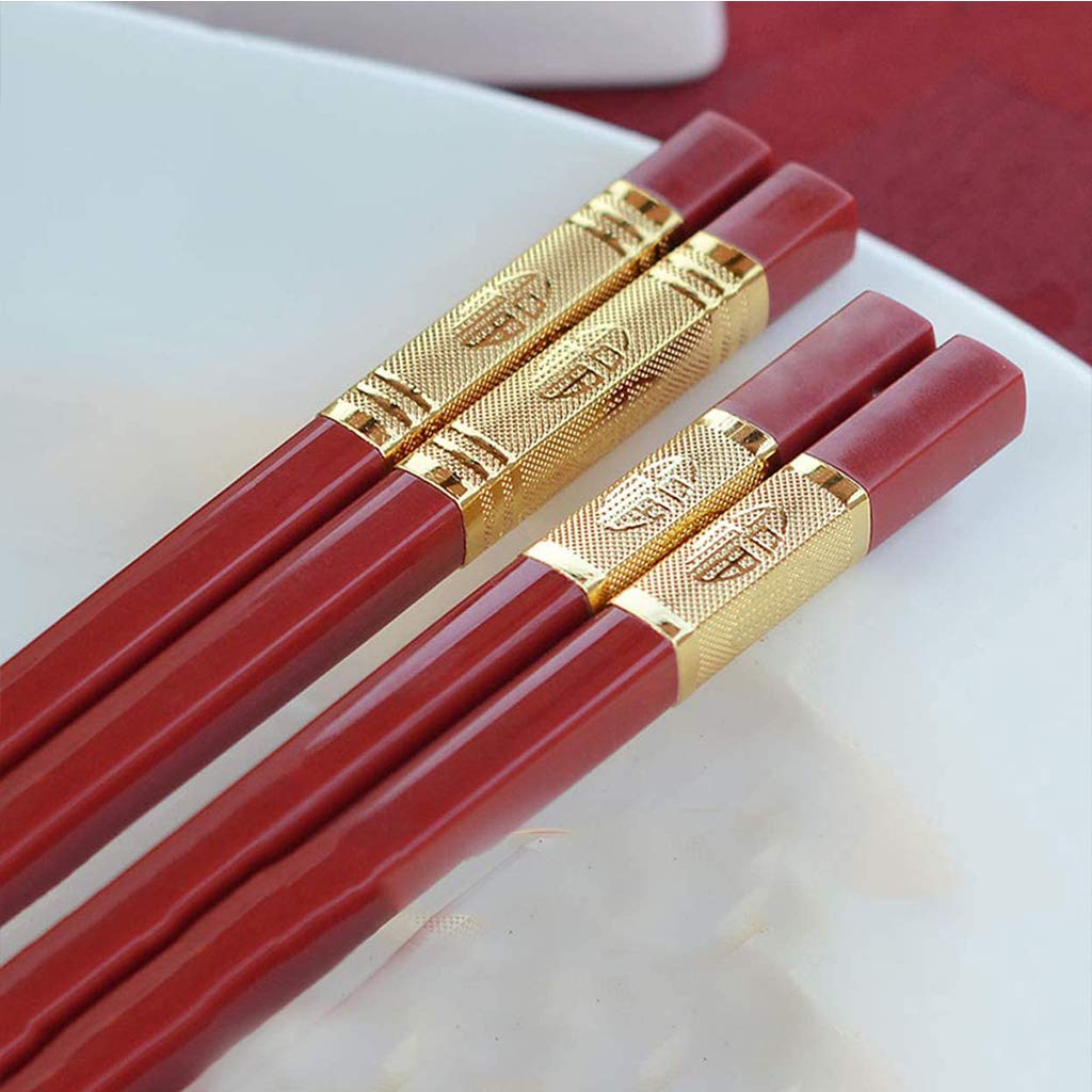 Baguettes, Baguettes Chinoises Chopsticks Red Fiberglass Chopsticks Reusable10 Pairs Square Japanese Chinese Korean Chopsticks GiftDishwasher Safe Lightweight Non-Slip Chopsticks for,C(X)