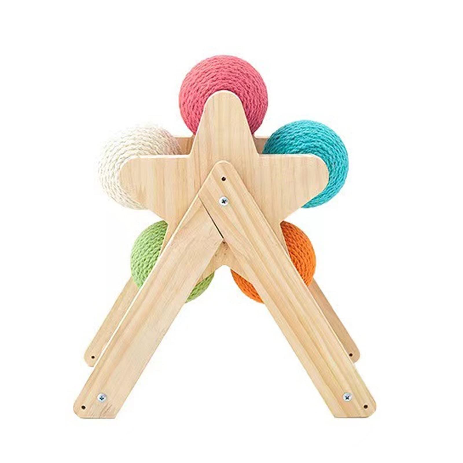 Albero da Arrampicata per Gatti Cat Scratching Ball Toy Kitten Rope Ball Board Grinding Paws Giocattoli Cats Scratcher Forniture for mobili for Animali Domestici Tiragraffi, Torre per Gatti