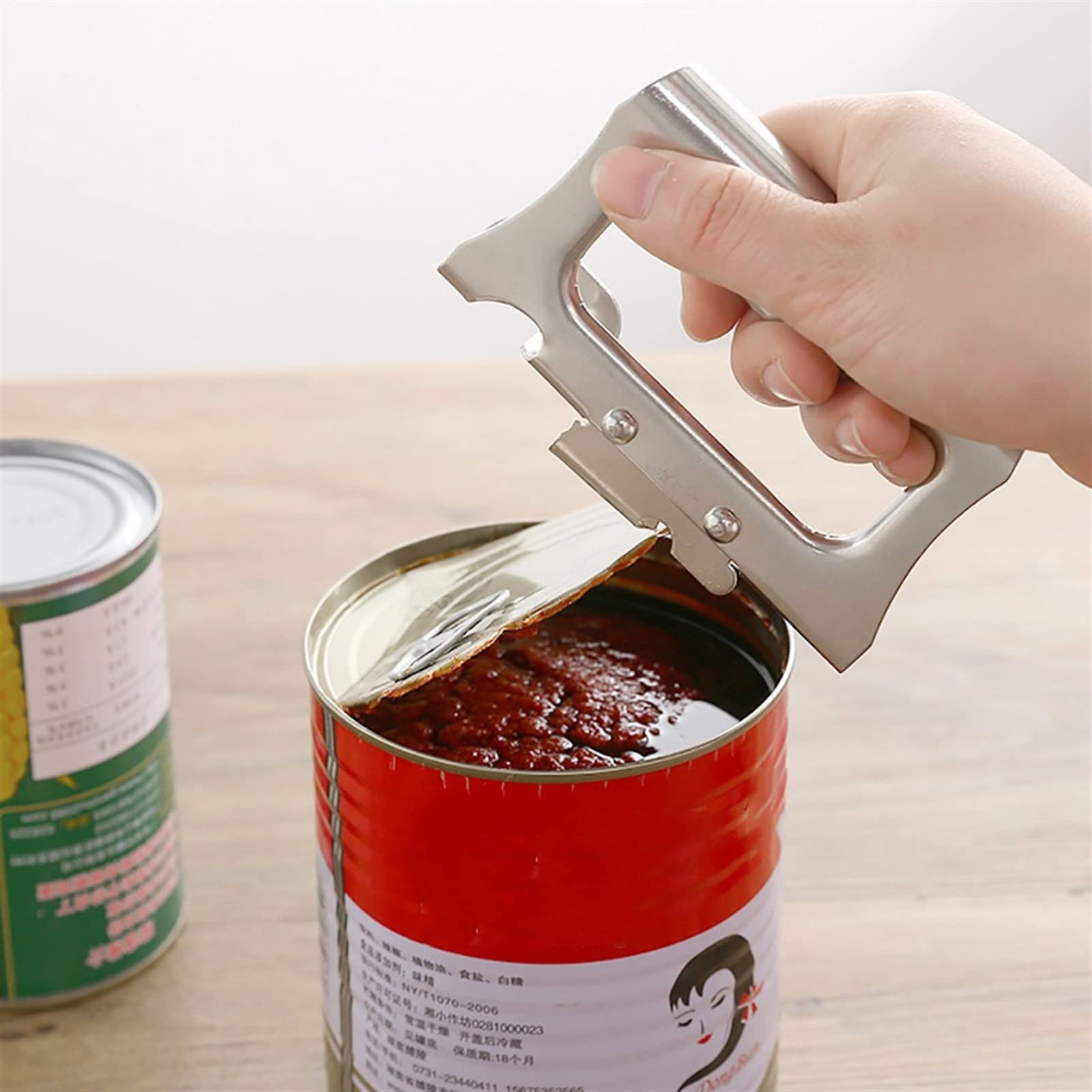 Apriscatole Apriscatole Apriscatole multifunzione facile Utensili da cucina Apriscatole manuale in acciaio inossidabile Apriscatole laterale
