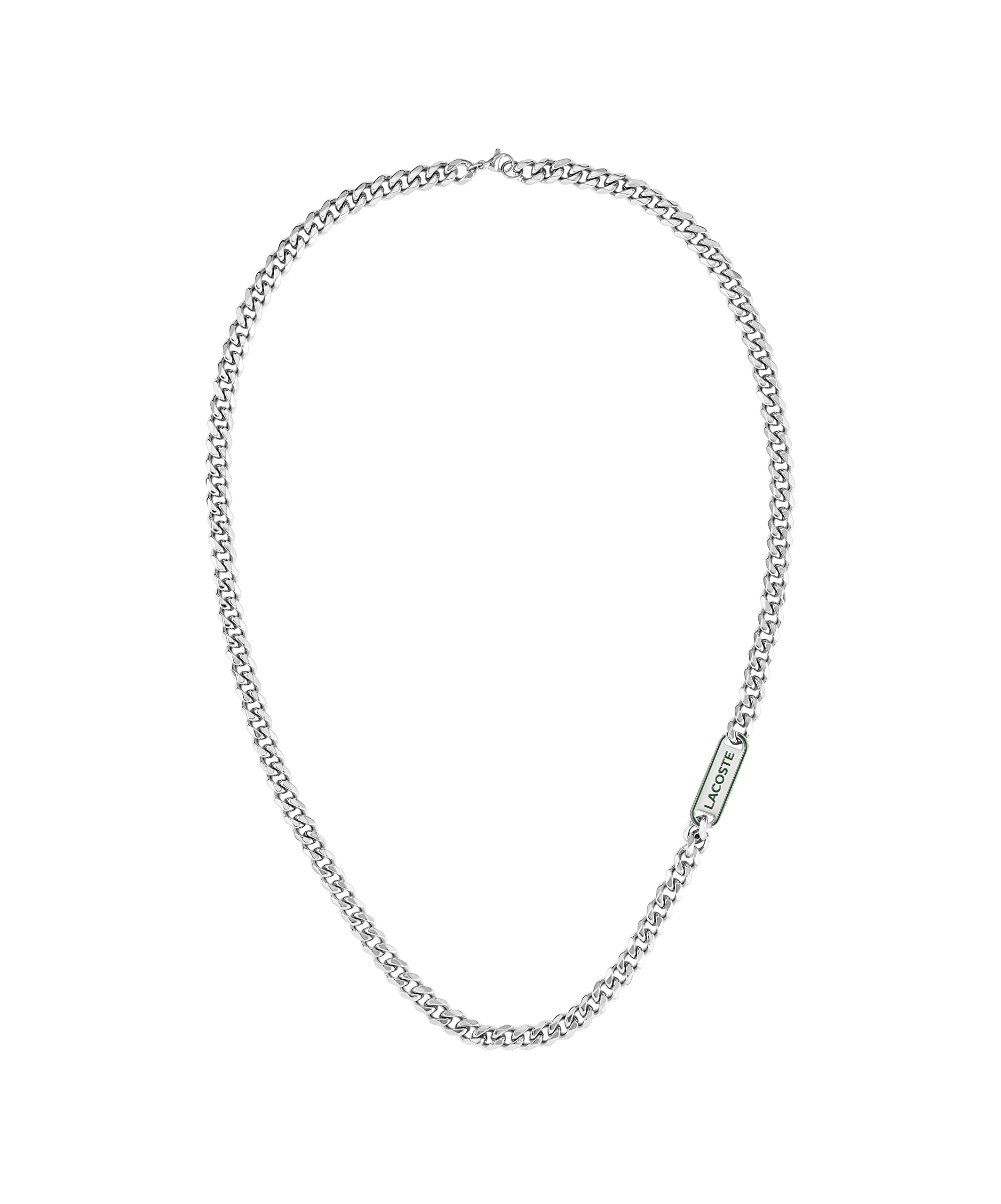 Lacoste Collier en Chaîne pour Homme District - Acier Inoxydable