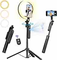 Treppiede Smart Con Rilevamento Volto YAyusi - Luce Incorporata, Rotazione 360°, Per Video E Streaming - Foto 11