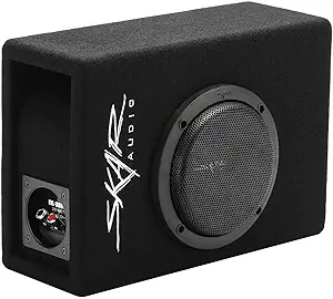 Skar Audio EVL-1X65D4-V-LP 6.5" 400 Watt Low Profile Slot Port Loaded Car Subwoofer Enclosure