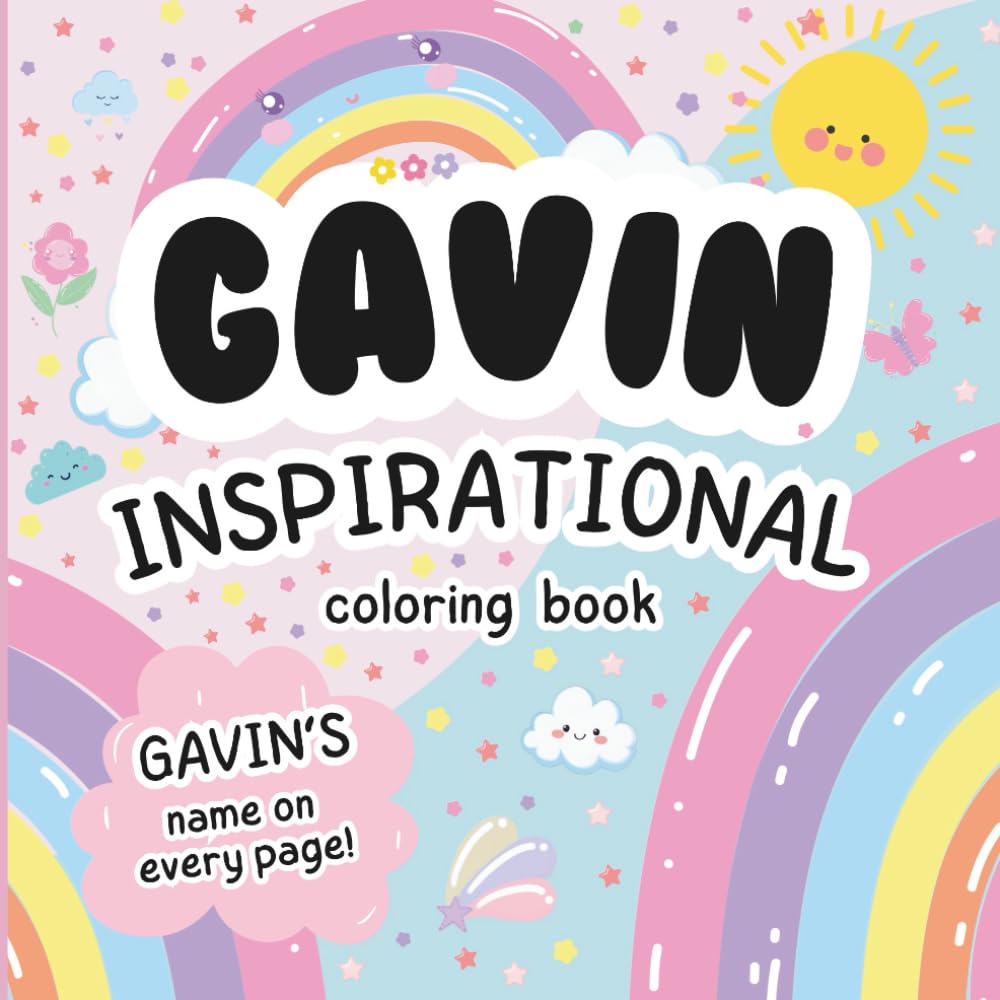 Gavin Inspirational Coloring Book: Personalized Just for Gavin – Gavin's Name Appears on Every Coloring Page