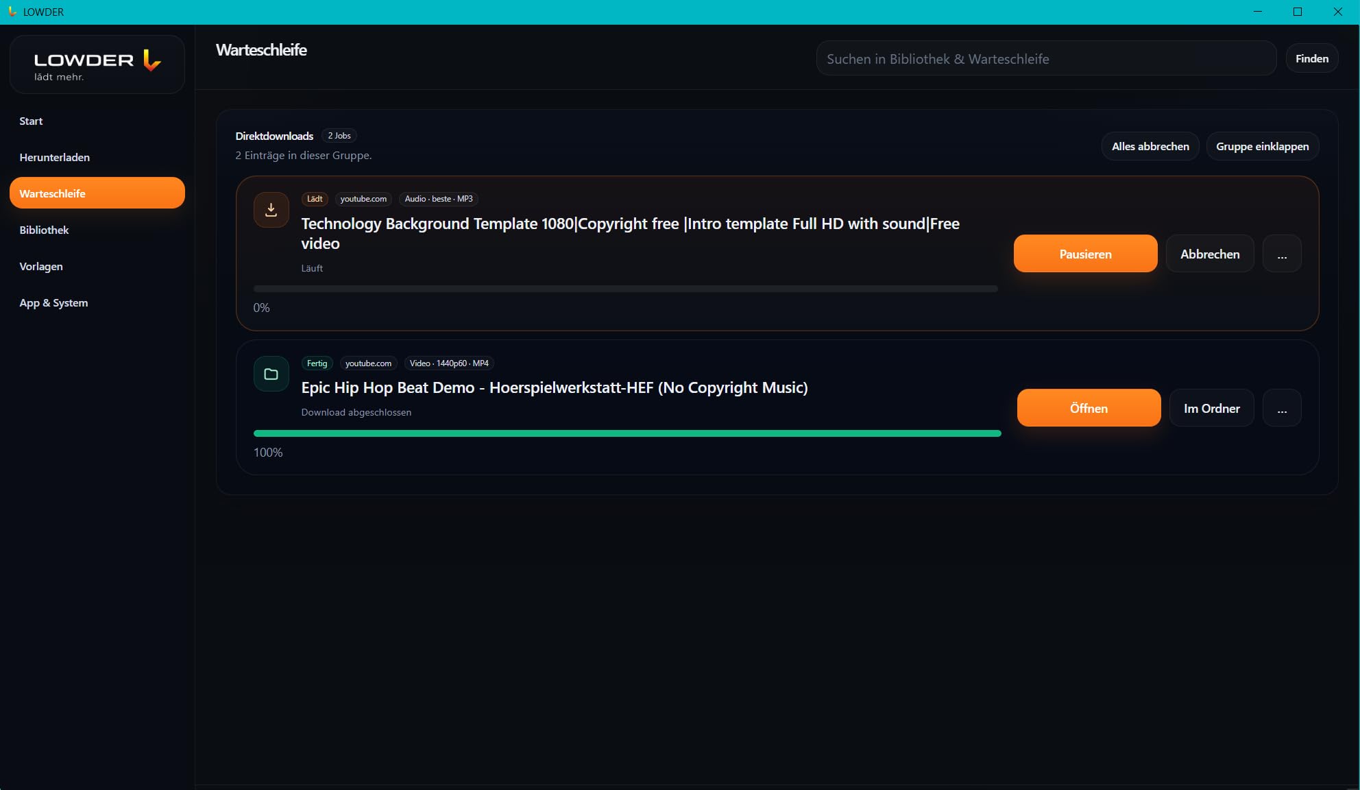 LOWDER PRO - Video- und Audio-Downloader für Windows | kompatibel mit YouTube | unterstützt ARD-, ZDF- und ARTE-Mediatheken | MP3, MP4, Playlist-Download & Bibliothek 1 PC/Mac - Dauerlizenz