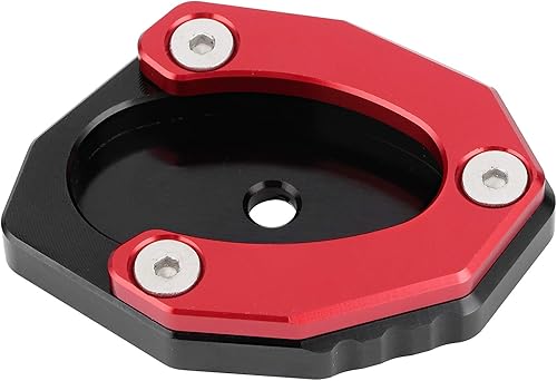 Miniatura 6 de Aramox Almohadilla de pie de motocicleta para motocicleta, placa de soporte lateral, almohadilla de extensión de aleación de aluminio KSP 106, juego