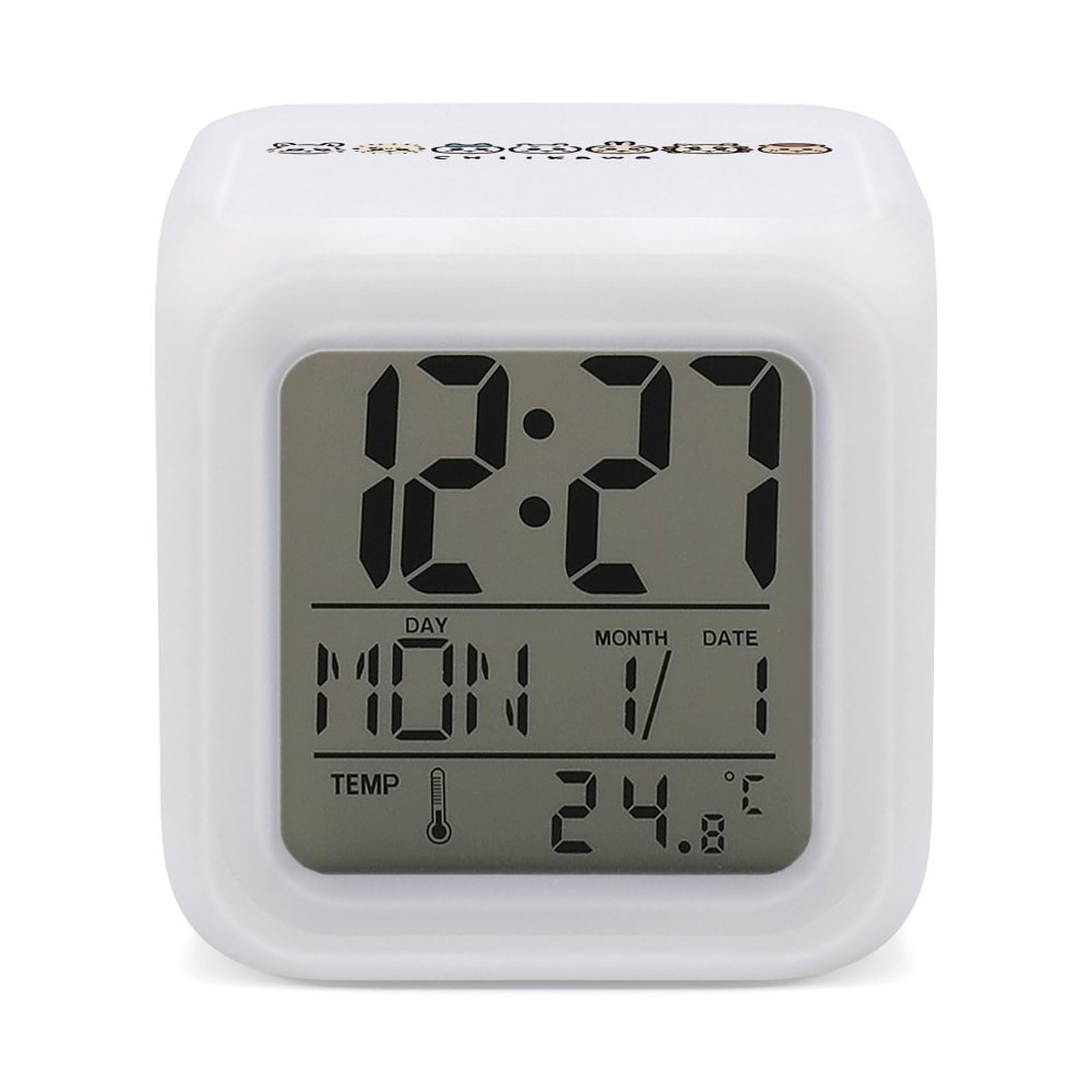 Amazon.co.jp: ちいかわ- 目覚まし時計 デジタル置き時計 温度湿度計