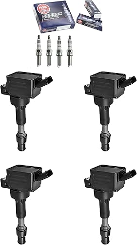 Paquete de 4 bobinas de encendido y bujías de repuesto para Hyundai Kia 2015 2016 2017 Elantra Forte Koup L4 2.0L UF816