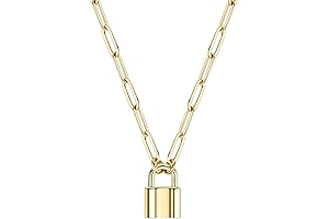 14K Gold-Plated Lock Necklace: Elevate Your Style with Timeless Elegance