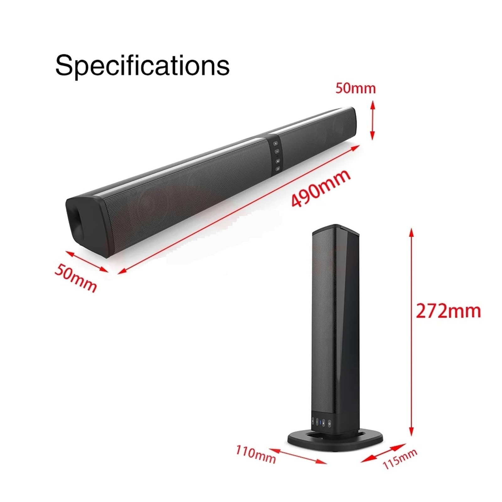 Przenośny, Supermocny Bezprzewodowy Głośnik Bluetooth Surround Stereo, Soundbar Do Telewizora Domowego, Soundbox, Subwoofer Wszechstronne MożLiwośCi PodłąCzenia