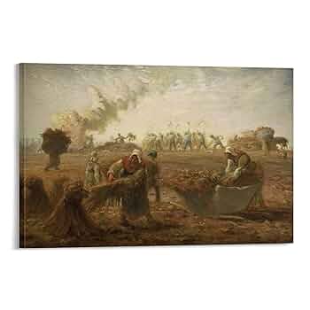 フランスの画家作者不詳(おそらくバルビゾン派)額35×40絵19×24cm 2F フランスの画家作者不詳(おそらくバルビゾン派)額35×40絵19×24cm