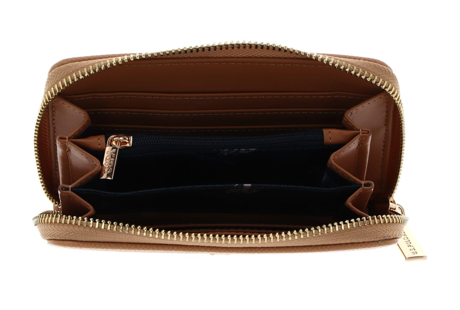 U.S. Polo Assn. portafoglio Jones Zip Wallet Camel marrone chiaro