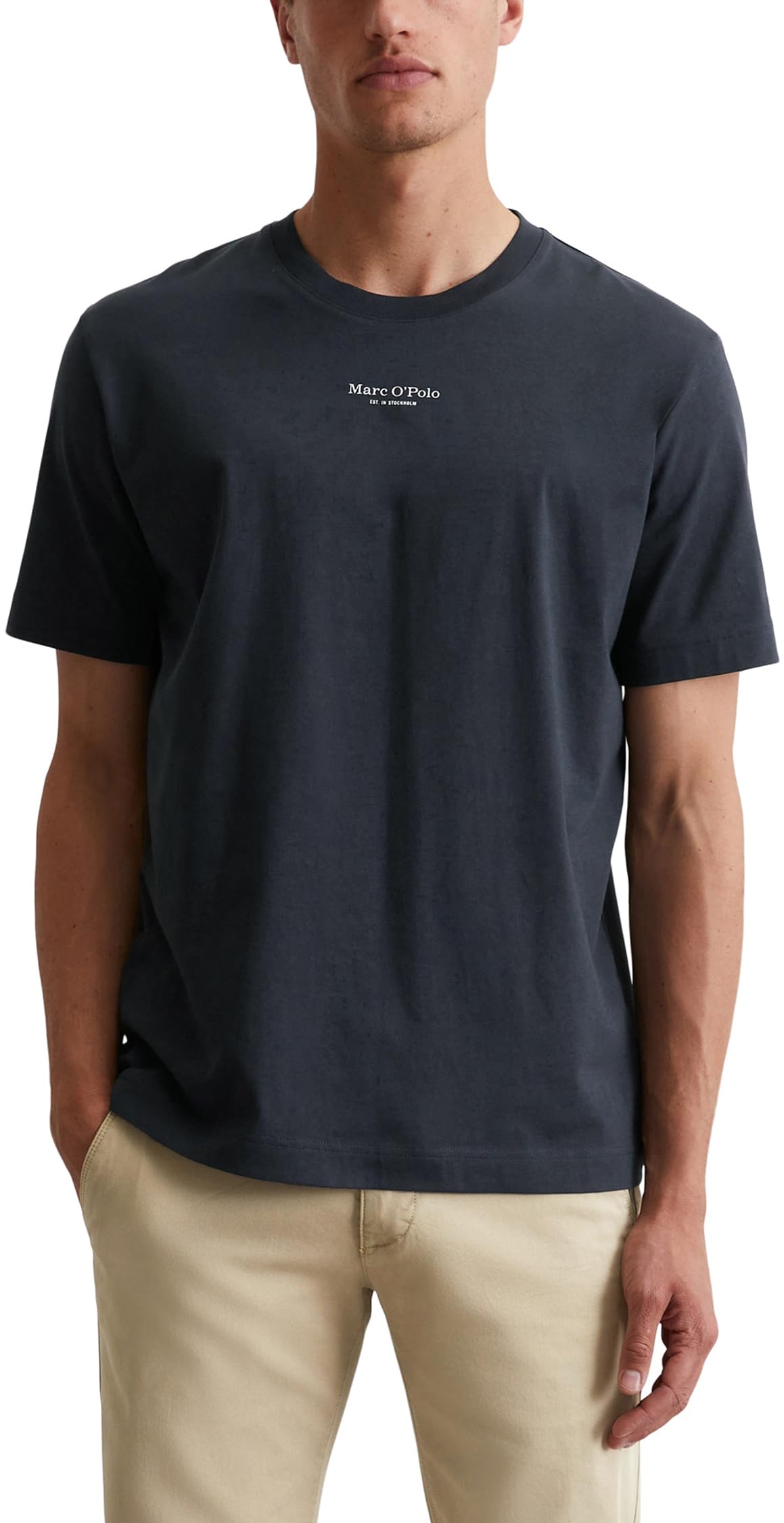 Marc O'Polo Herren T-Shirt aus Bio-Baumwolle Regular Fit