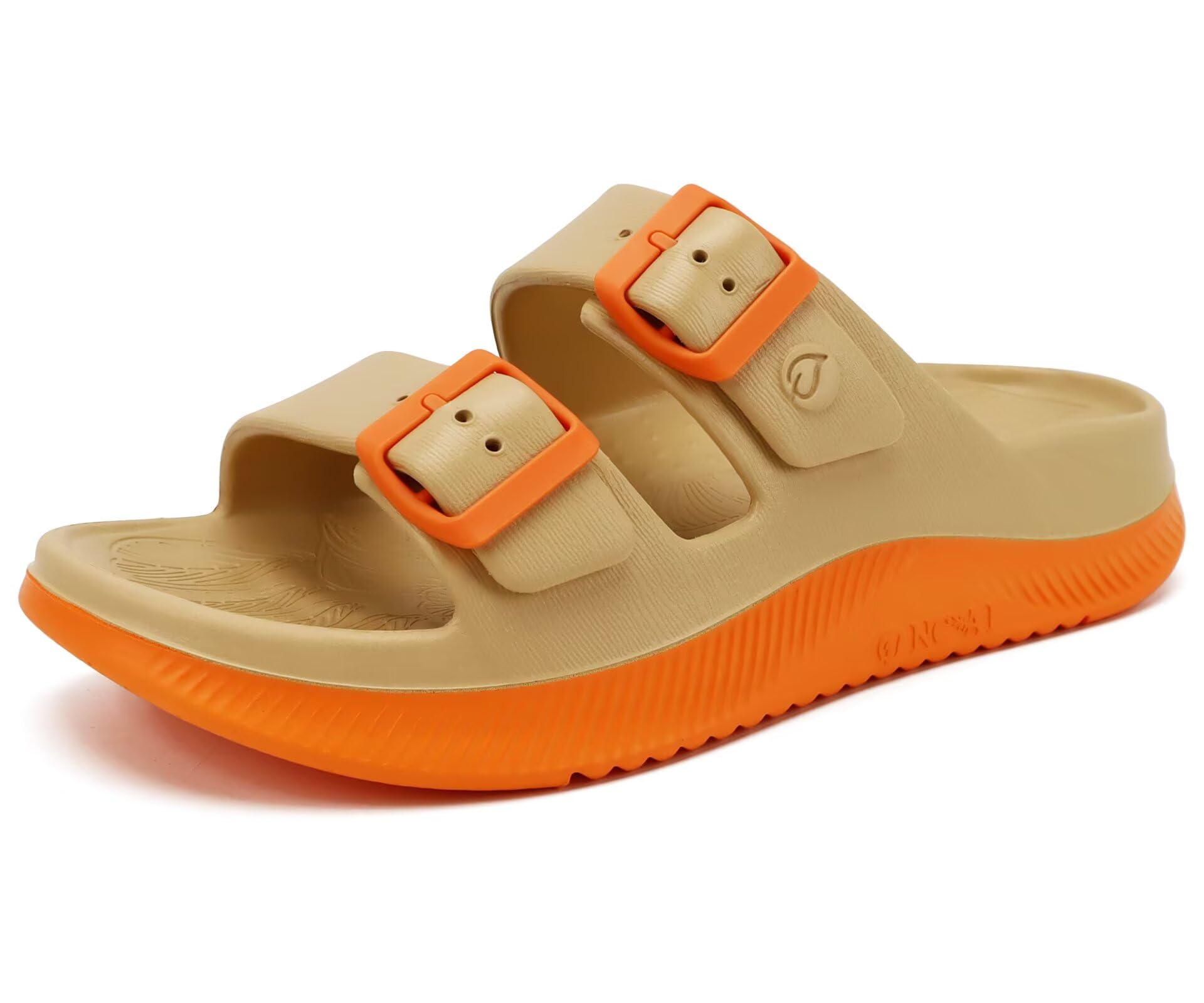 ONCAI Damen Sandalen Pantoletten mit Verstellbarem Riemenverschluss Outdoor Sport Athletic Slides Offenen Zehen und Dicker Polsterung mit Athletischen Komfortablen Gummisohlen Größe EU36-42