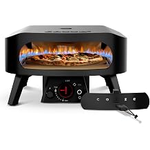 Cozze  13 Inch Pizza Oven Gas Black Edition with Rotating Pizza Stone Diameter 34.5 cm - 600 C Pizza in 2 Minutes [Energy Class A+++]