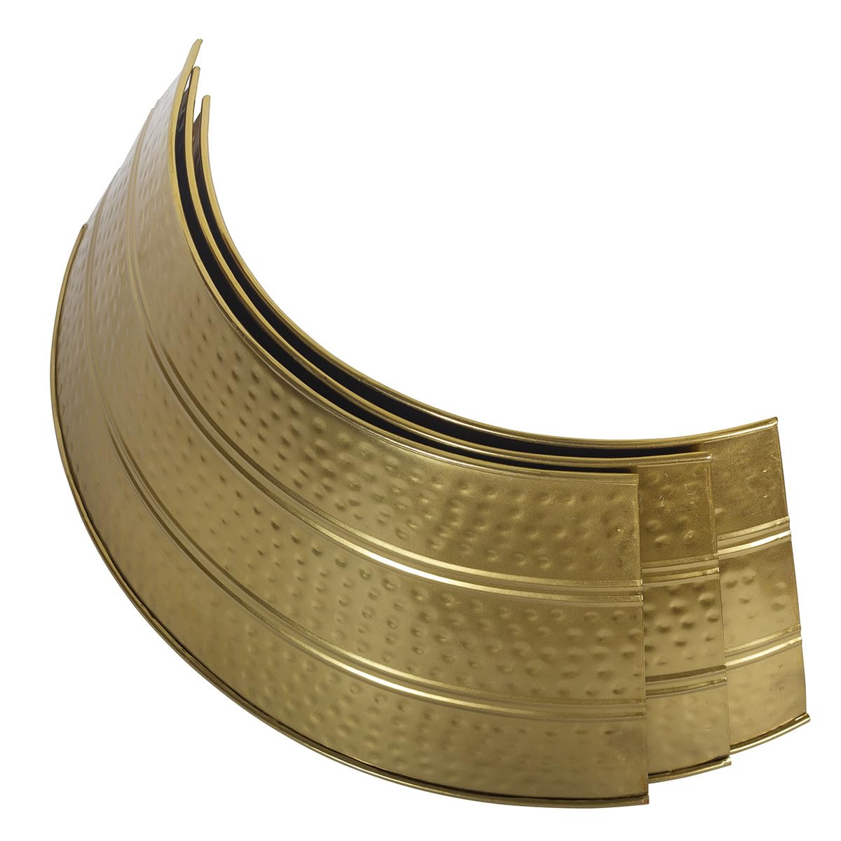 Skandinavischer Weihnachtsbaum Kragen Andine aus Metall Gold 60 cm