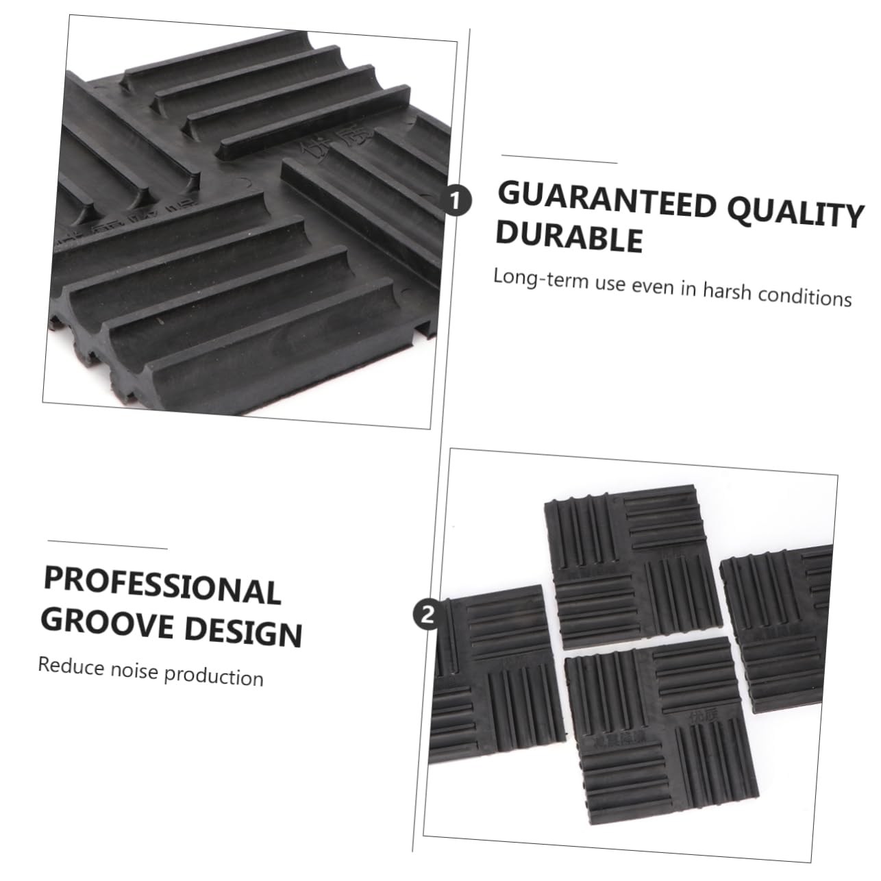 Rubber Vibration Pads 4 Pack Vibration Isolation Mats for Appliances for Sound Damping