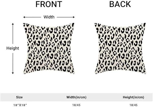 Miniatura 2 de Juego de 2 fundas de almohada de leopardo rosa intenso de 18 x 18 pulgadas, almohadas con estampado de animales de guepardo, fundas de almohada