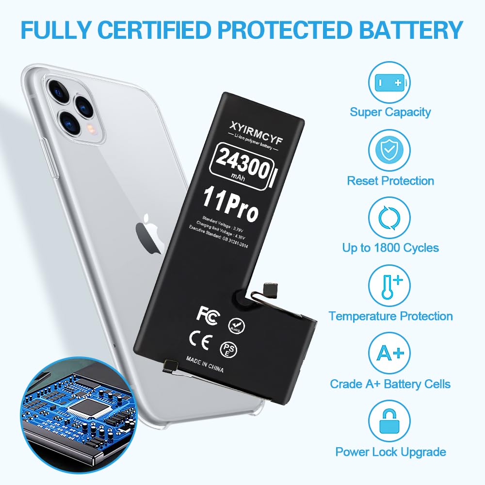 Amazon.com: XYIRMCYF 24300mAh Super Capacity Battery Compatible