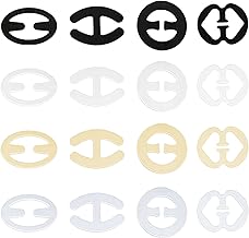 16 Pieces Bra Strap Clip Non-slip Bra Clip Jersey Plastic Bra Accessories Used To Fix Bra Strap, A Game, 16 Unité (Lot de 1)