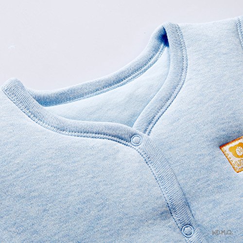 Monvecle, gilet da bambino in cotone caldo unisex